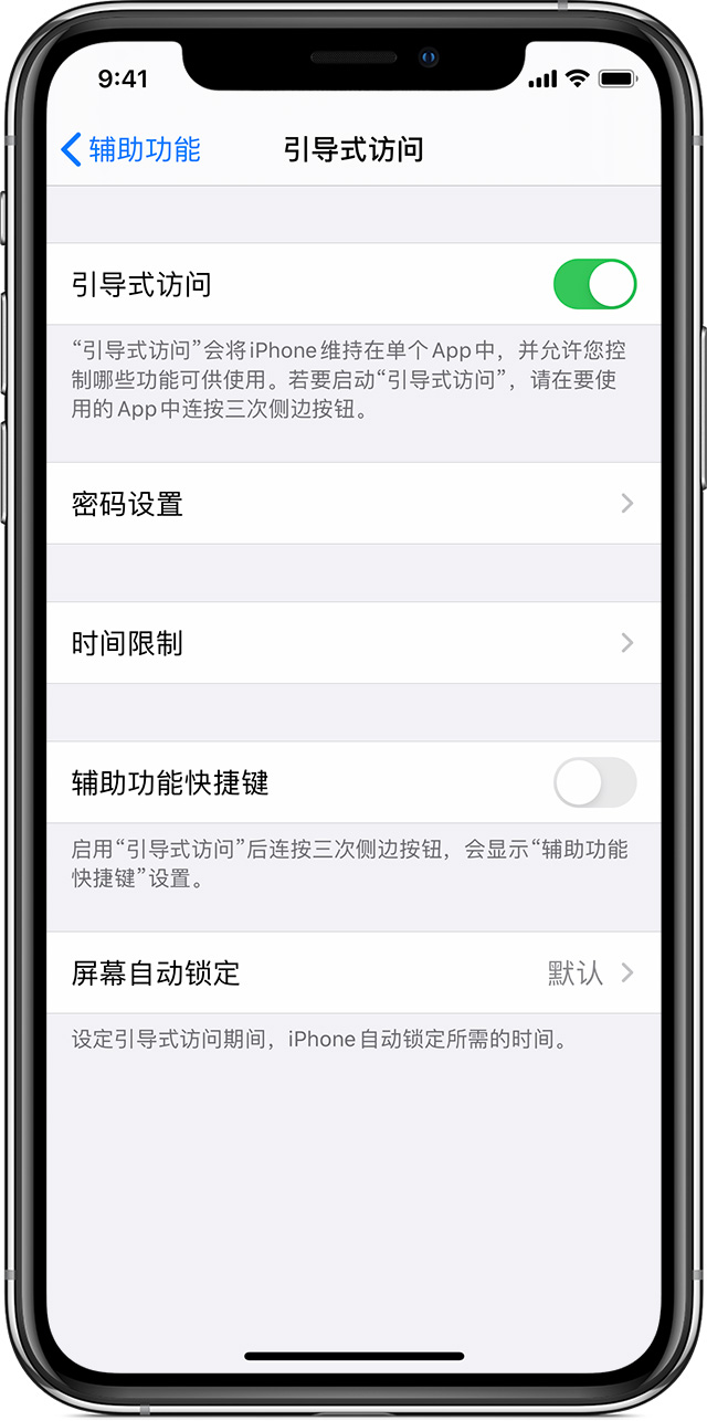 诸暨苹果手机维修分享如何在 iPhone 上退出引导式访问 